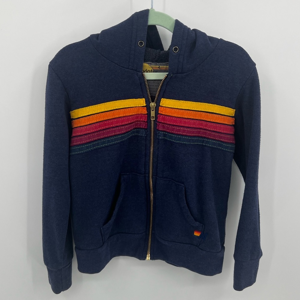 Aviator Nation 5 stripe hoodie
